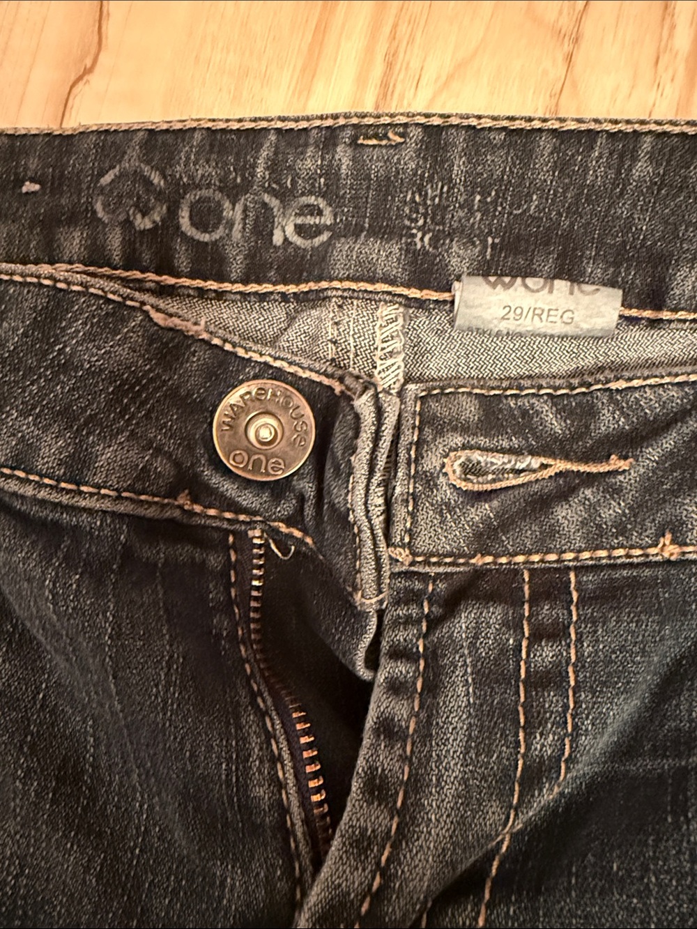 Dark Wash Women's Boot Cut Jeans with Stud Detail - Picture 2 of 10